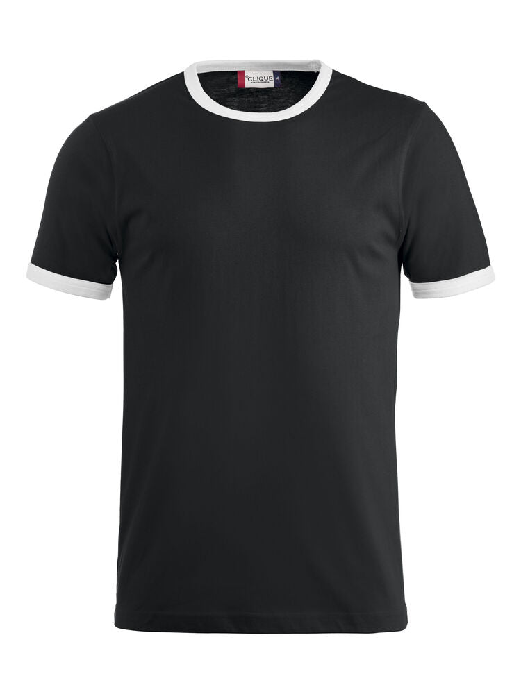 Clique Nome T-shirt zwart/wit