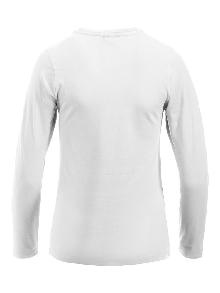 Clique Carolina L/S Dames wit achterkant