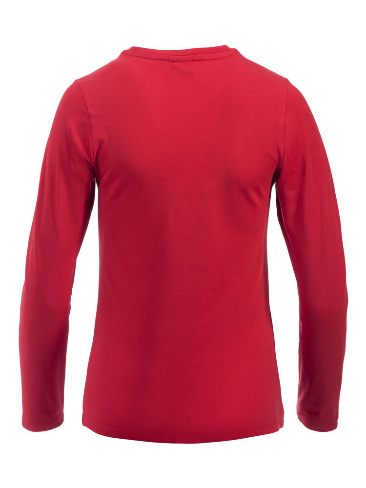 Clique Carolina L/S Dames rood achterkant