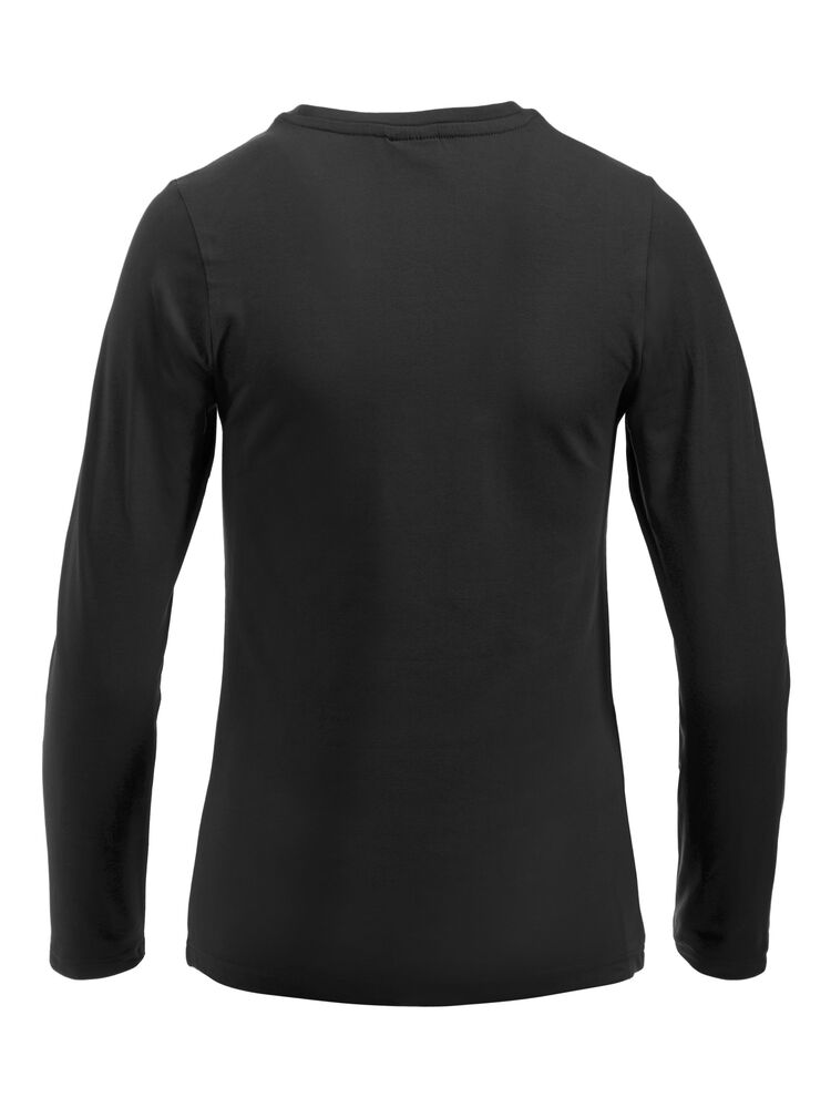 Clique Carolina L/S Dames zwart achterkant