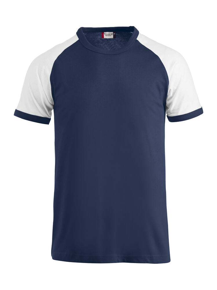 Clique Raglan Tee navy/wit