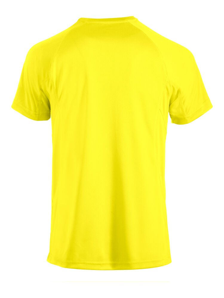 Clique Premium Active-T Heren signaalgeel achterkant