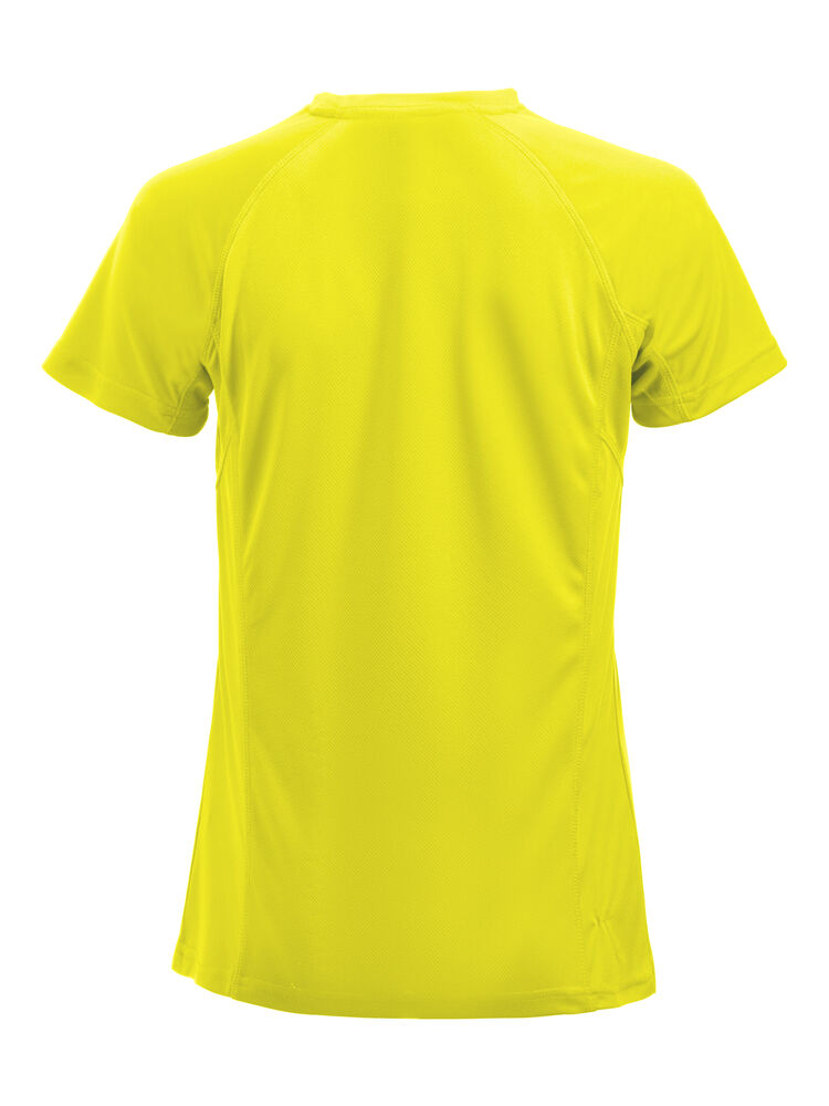 Clique Premium Active-T Dames signaalgeel achterkant