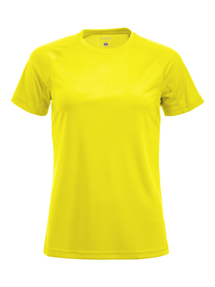 Clique Premium Active-T Dames signaalgeel