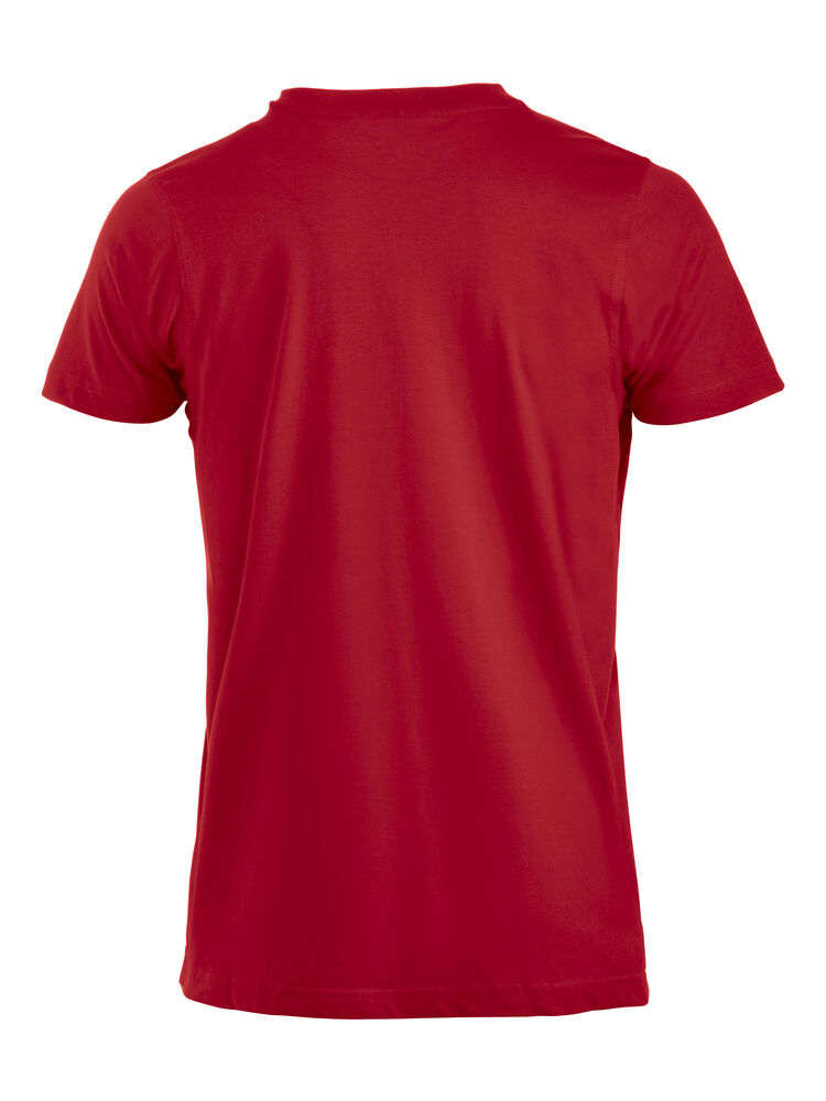 Clique Premium-T Heren rood achterkant