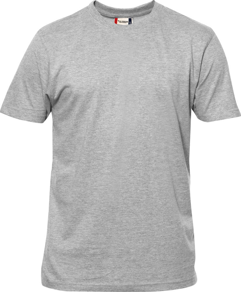 Clique Premium-T Heren grijsmelange