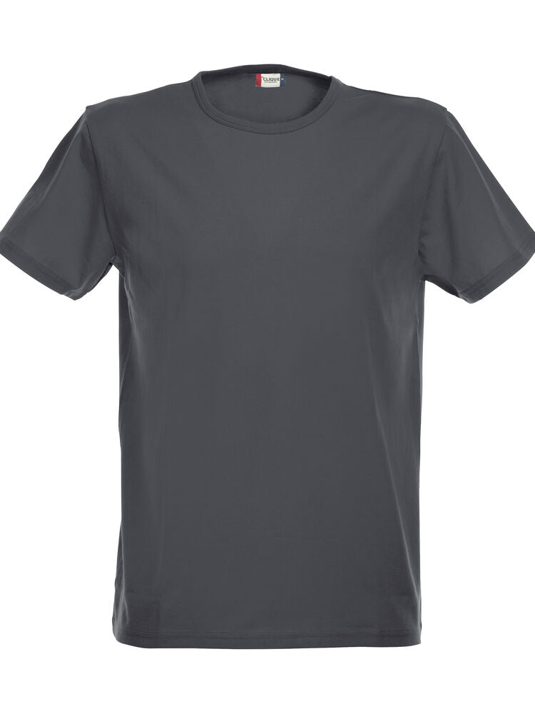 Clique Stretch-T antraciet melange