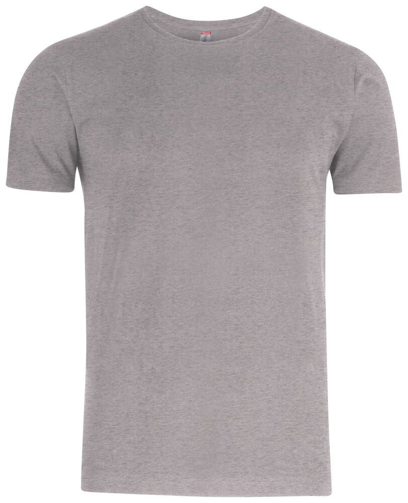 Clique Premium Fashion-T Heren grijsmelange