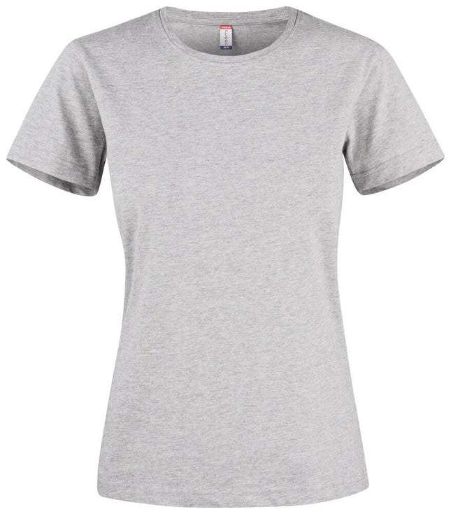 Clique Premium Fashion-T Dames grijsmelange