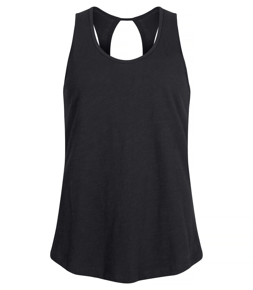 Clique Slub Tanktop Dames zwart