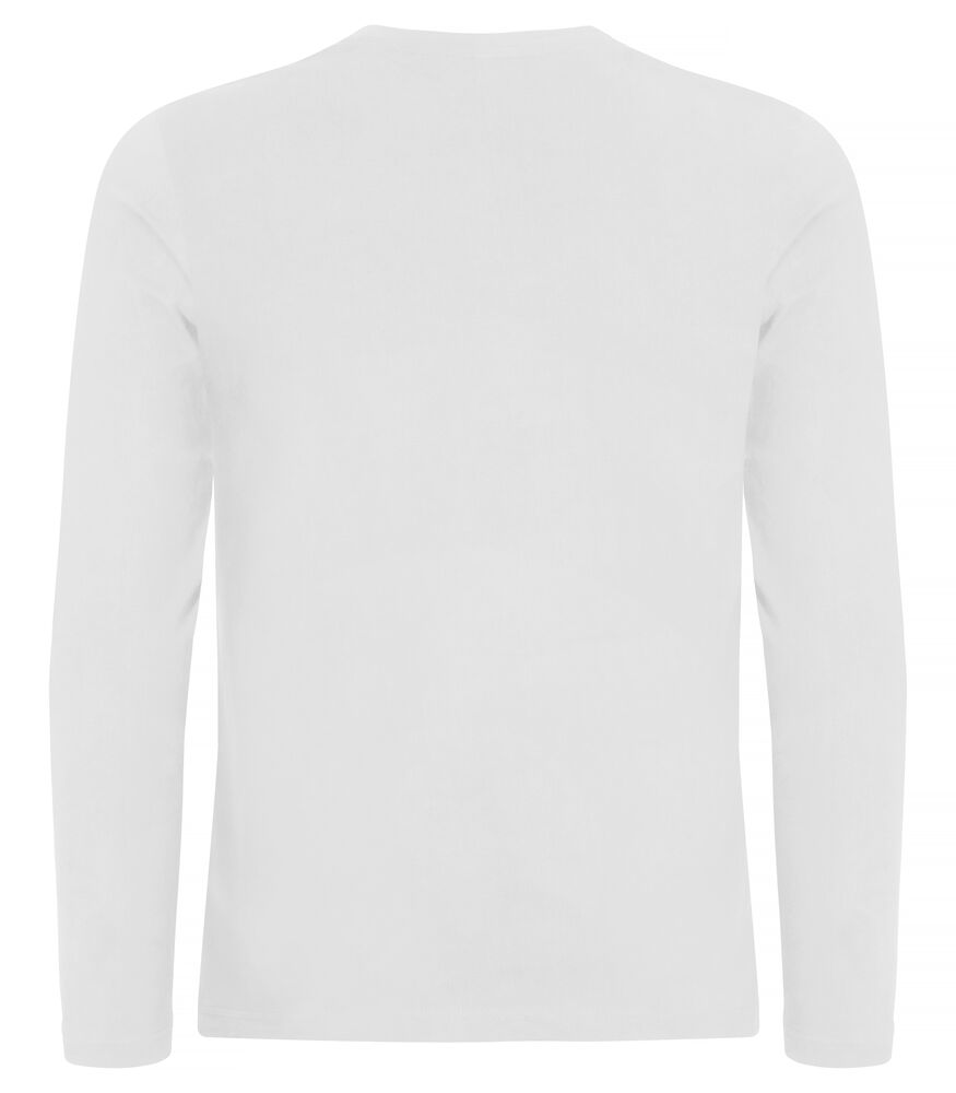 Clique Premium Fashion-T LS Heren wit achterkant