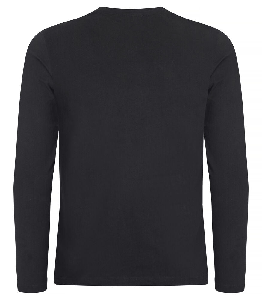 Clique Premium Fashion-T LS Heren zwart achterkant