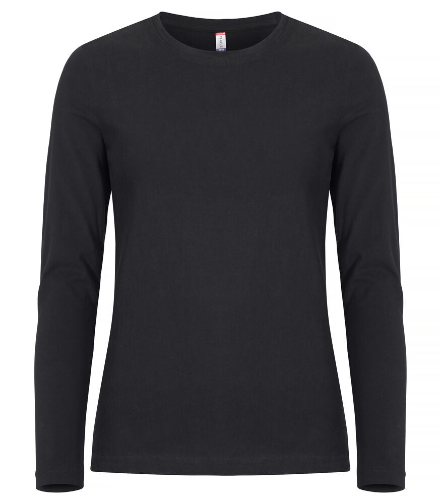 Clique Premium Fashion-T LS Dames zwart
