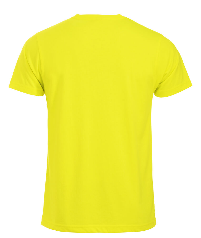 Clique New Classic-T Heren signaalgeel achterkant
