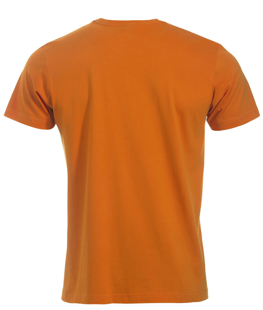 Clique New Classic-T Heren dieporanje achterkant