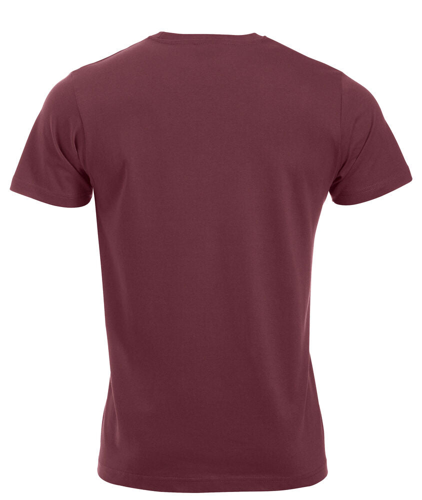 Clique New Classic-T Heren bordeaux achterkant