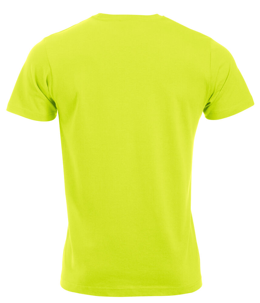 Clique New Classic-T Heren signaalgroen achterkant