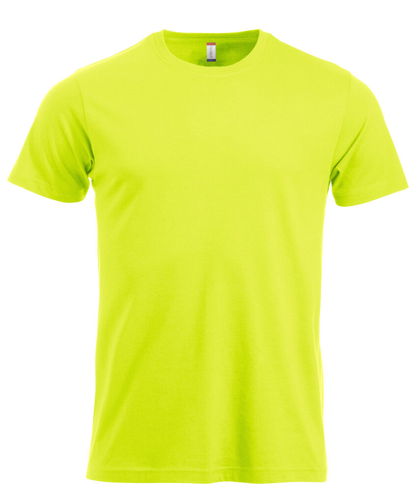 Clique New Classic-T Heren signaalgroen
