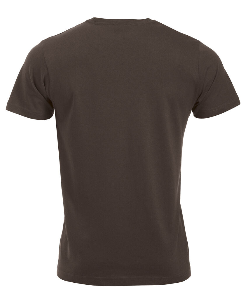 Clique New Classic-T Heren dark mocca achterkant