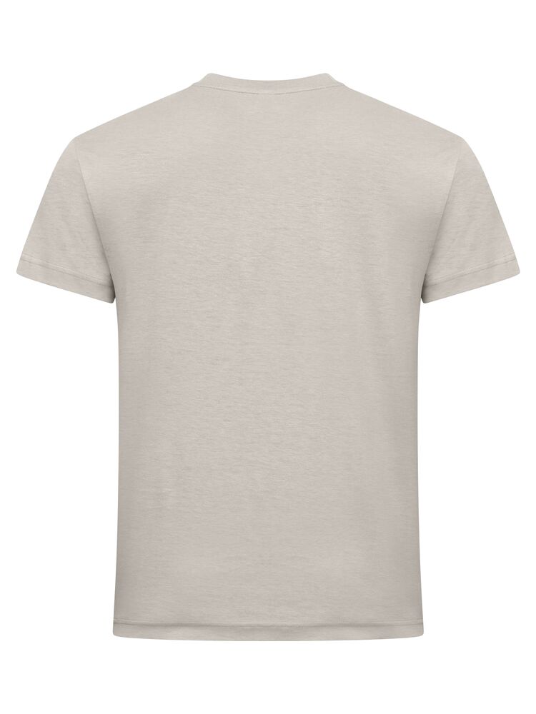 Clique New Classic-T Heren steengrijs achterkant