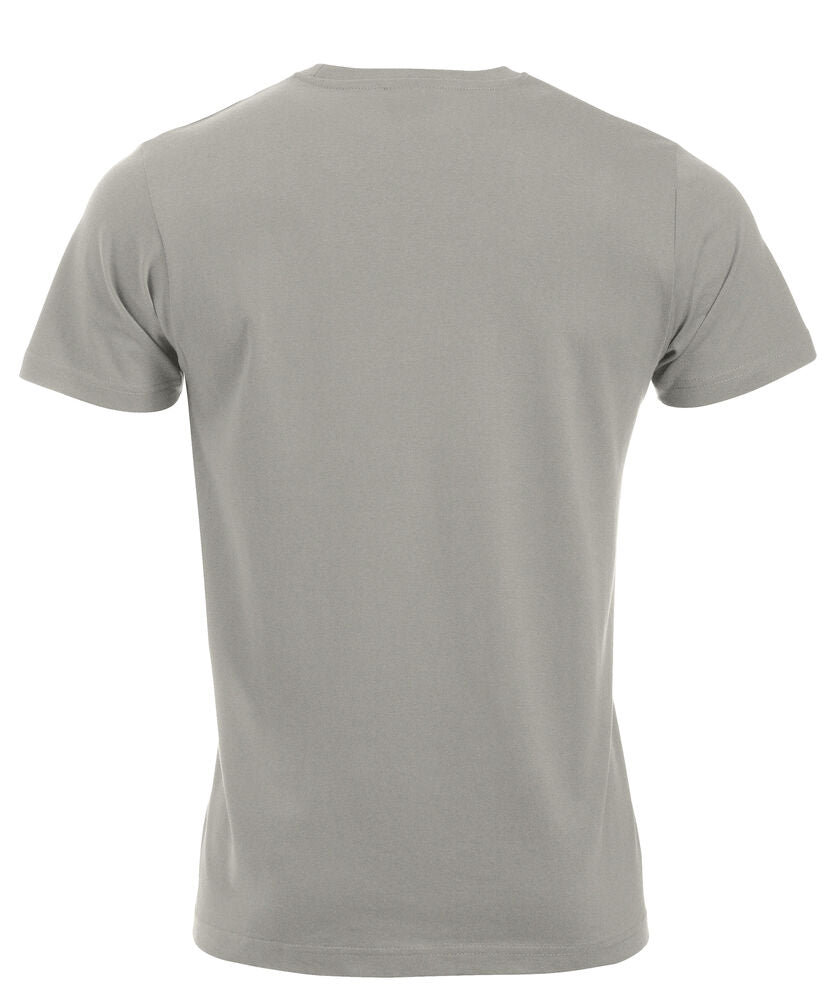 Clique New Classic-T Heren zilvergrijs achterkant