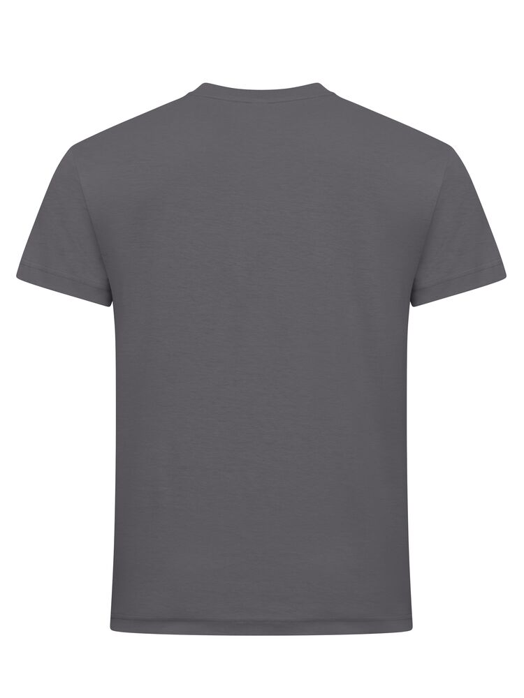 Clique New Classic-T Heren metaalgrijs achterkant