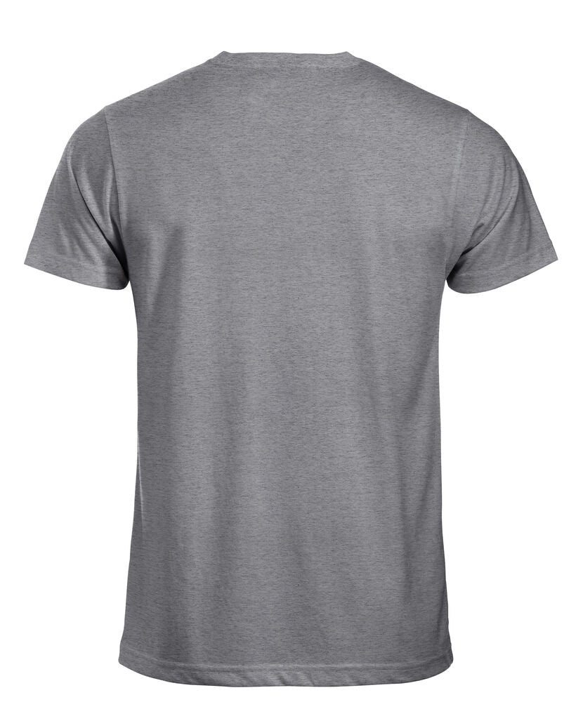 Clique New Classic-T Heren grijsmelange achterkant