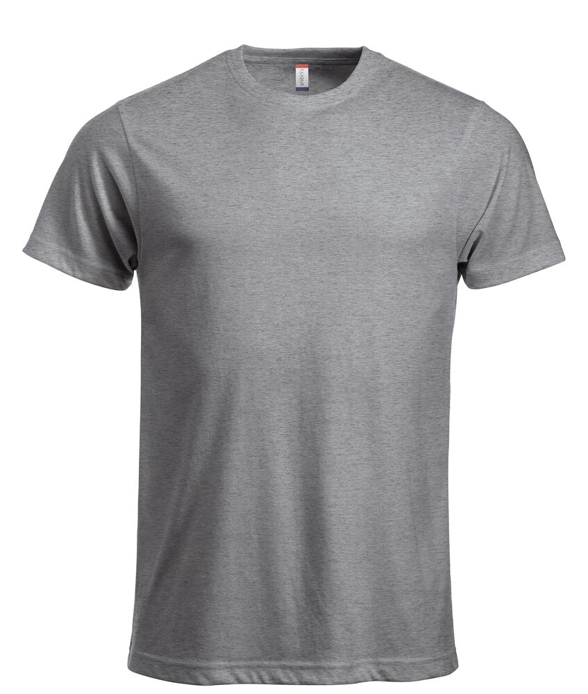 Clique New Classic-T Heren grijsmelange