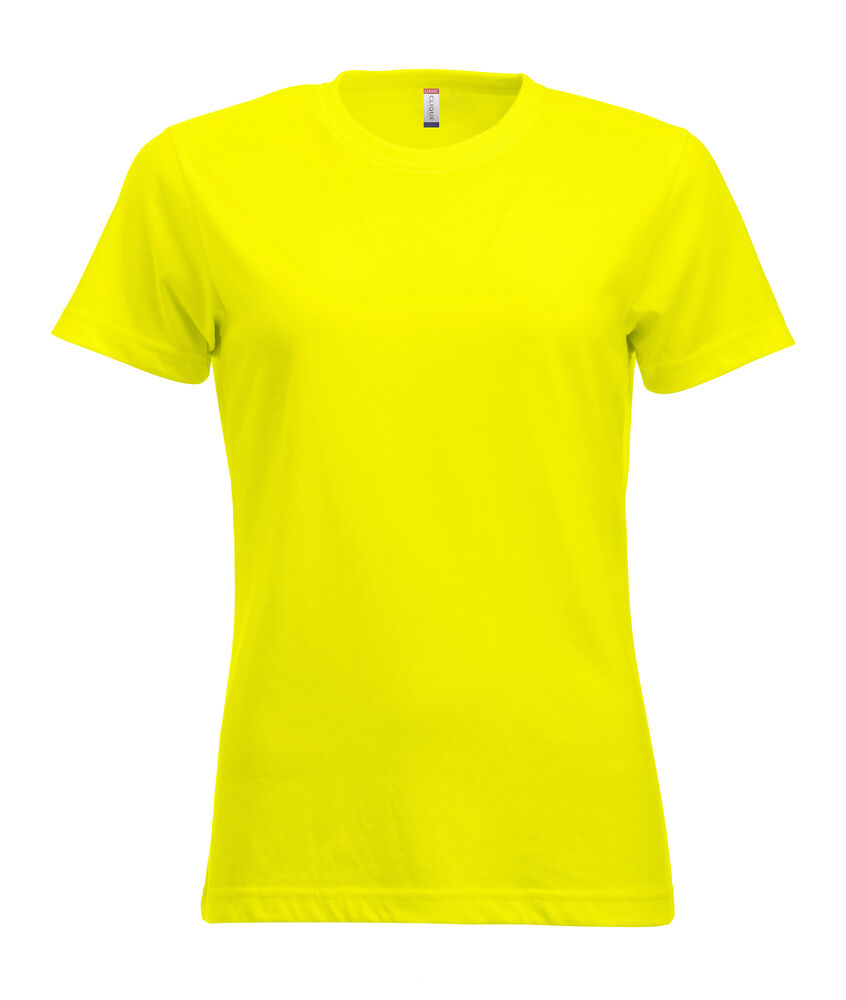 Clique New Classic-T Dames signaalgeel
