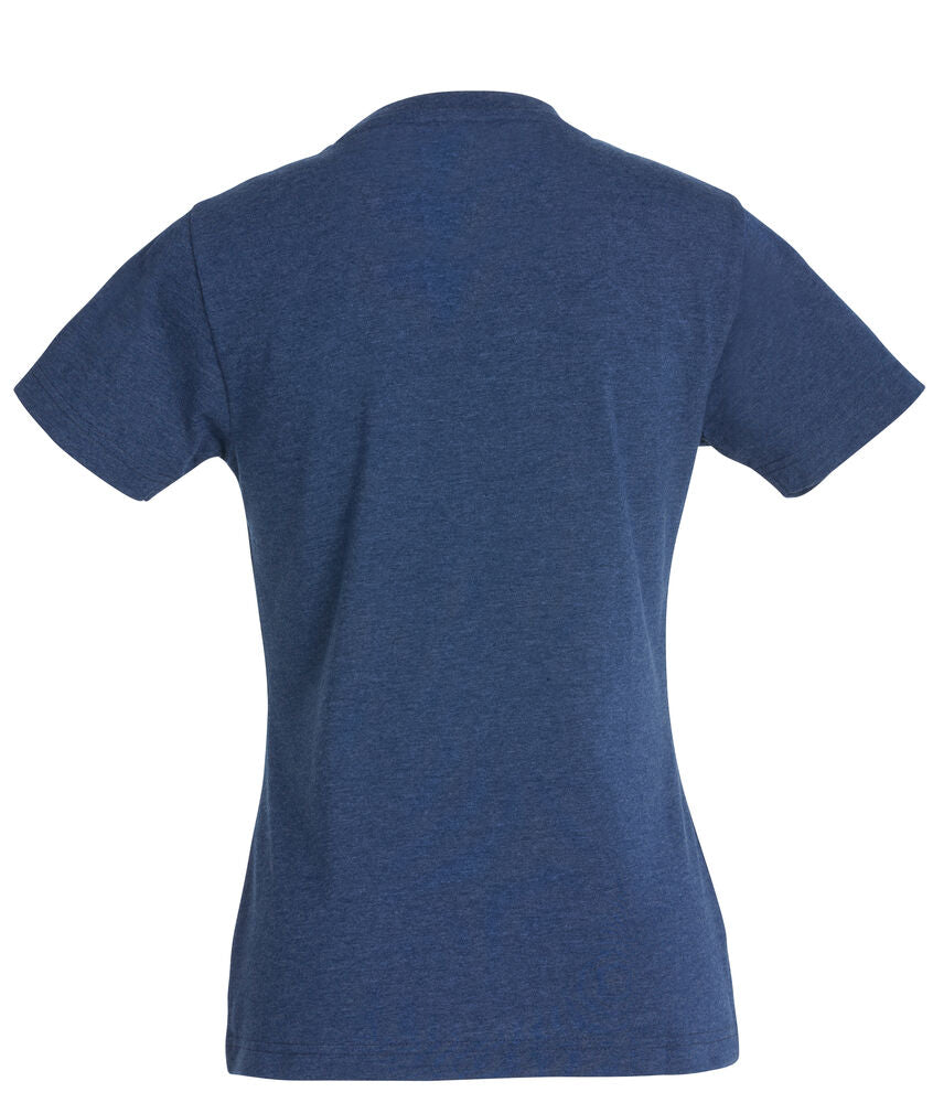 Clique New Classic-T Dames blauwmelange achterkant