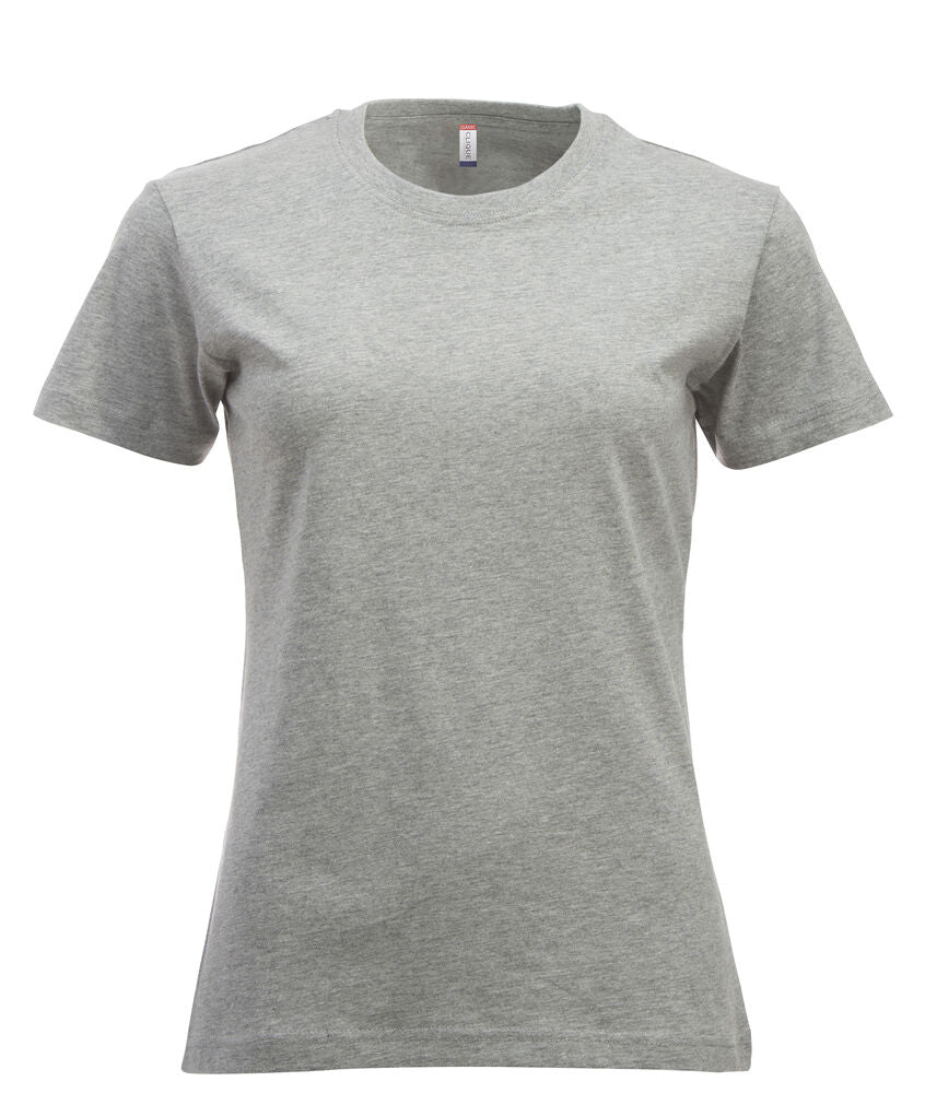 Clique New Classic-T Dames grijsmelange