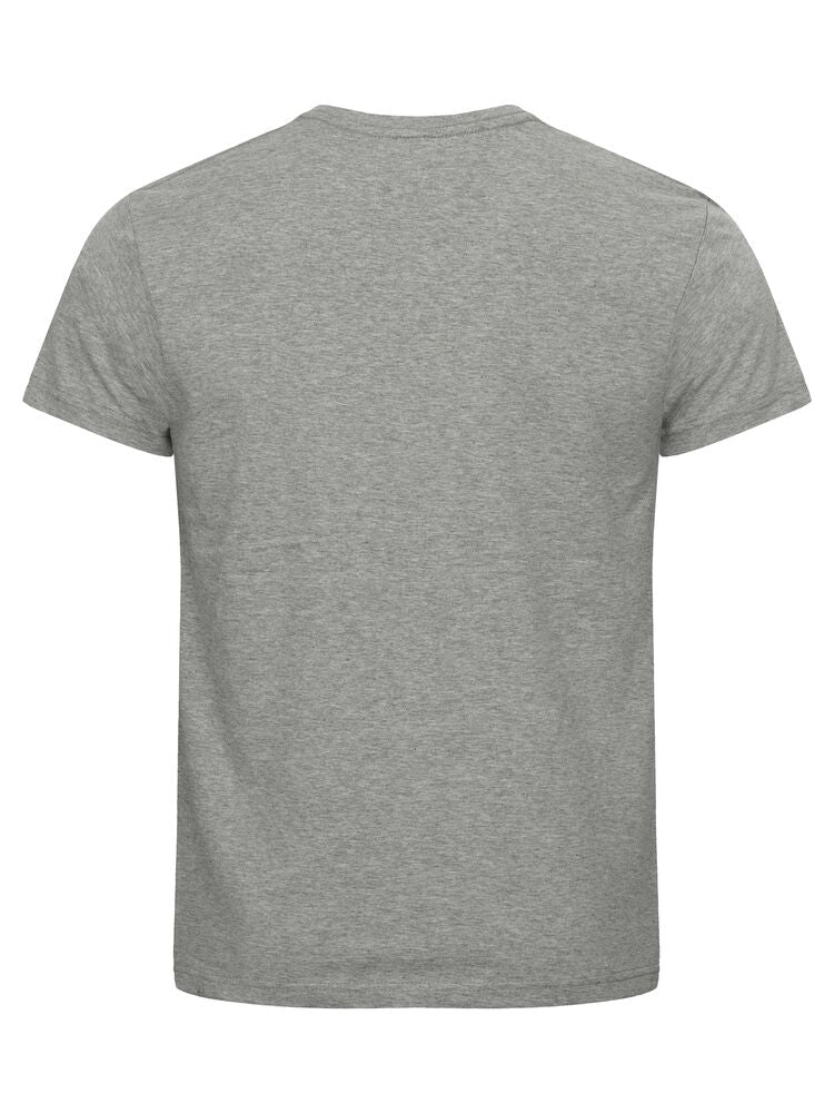 Clique Classic OC-T Heren grijsmelange achterkant