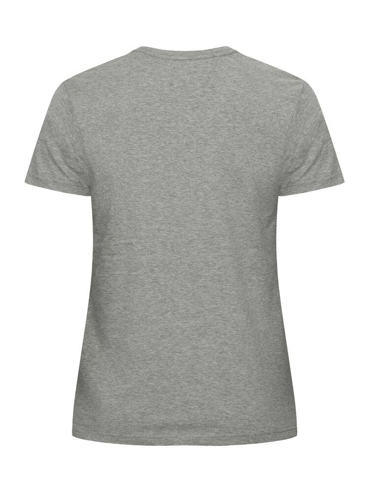 Clique Classic OC-T Dames grijsmelange achterkant