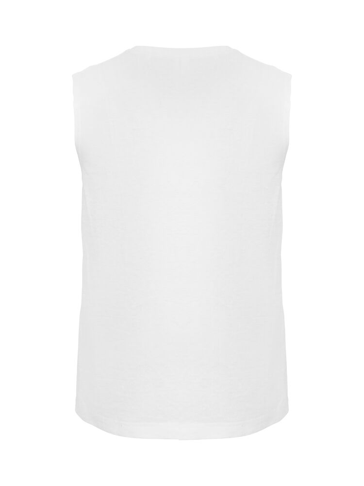Clique Sleeveless T wit achterkant
