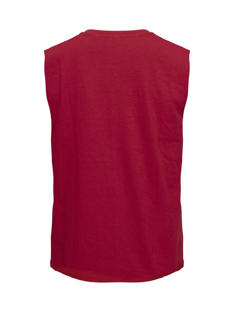 Clique Sleeveless T rood achterkant