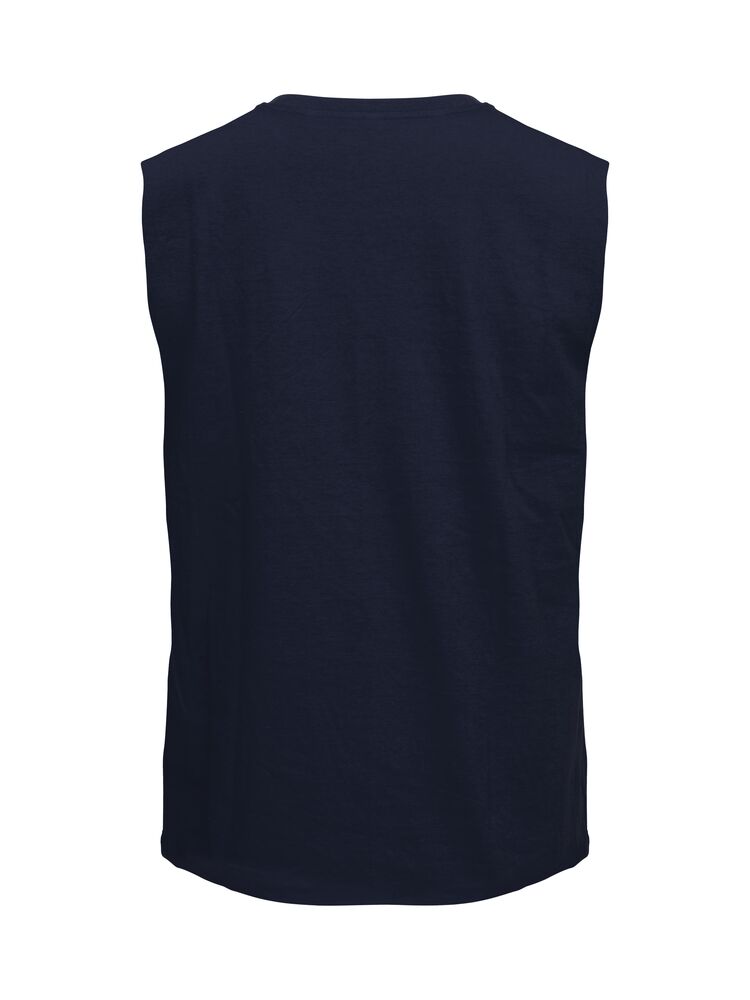 Clique Sleeveless T dark navy achterkant