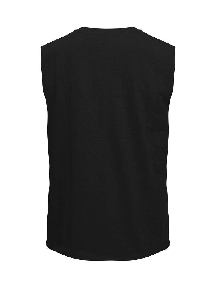 Clique Sleeveless T zwart achterkant