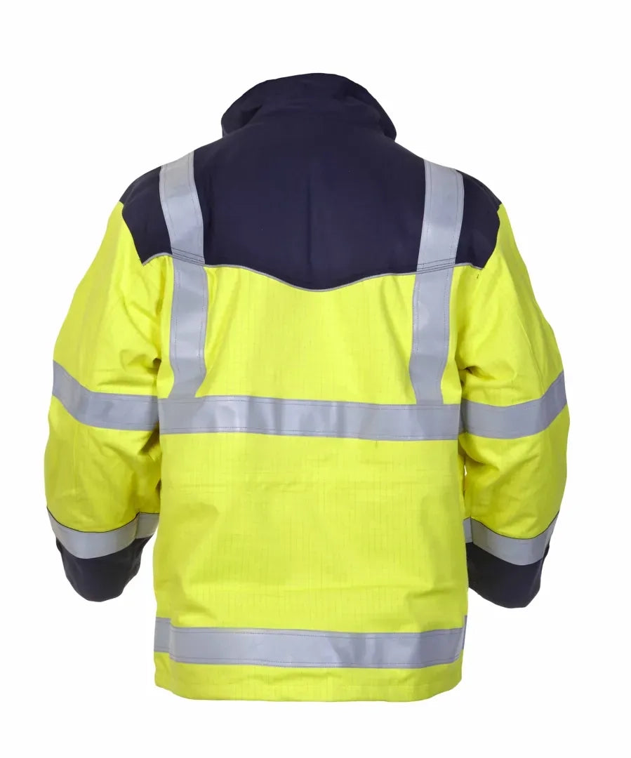 Multinorm Parka Milaan - Fluor Geel - Marine