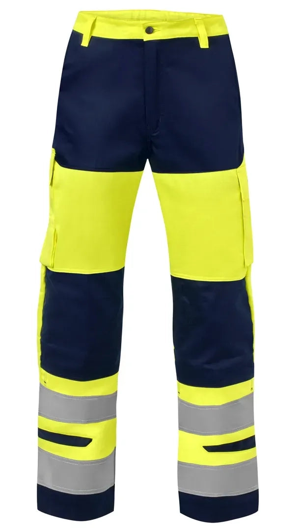 Multinorm Broek Mendoza - Fluor Geel - Marine
