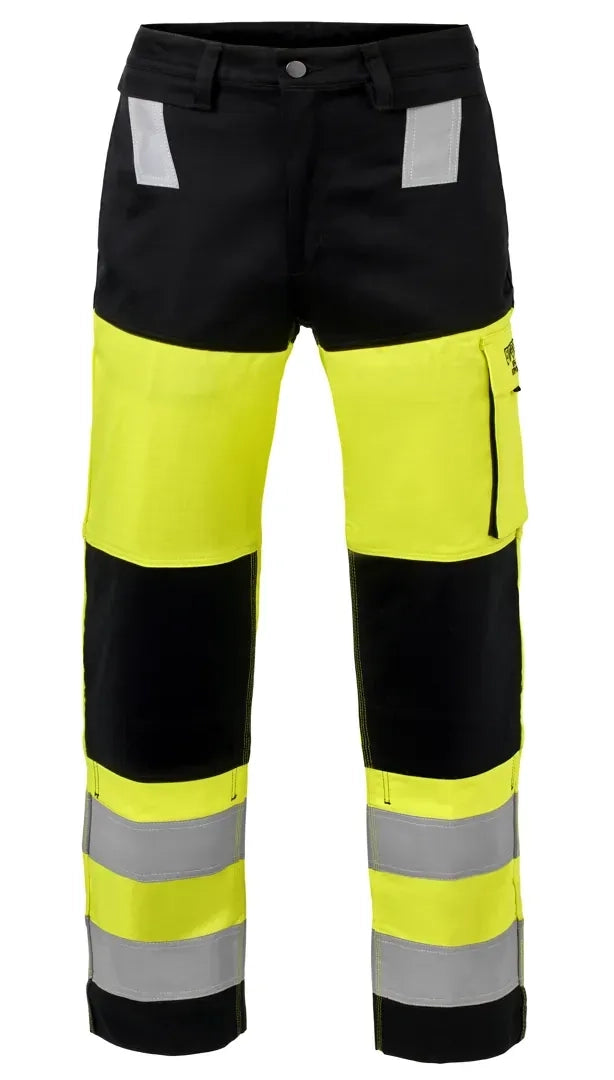 Multinorm Broek Mallorca - Fluor Geel - Zwart