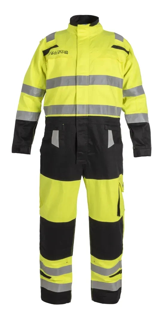 Multinorm Overal Mura - Fluor Geel - Zwart