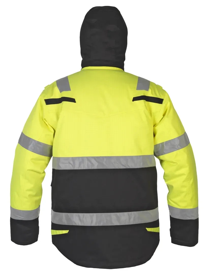 Multinorm Parka Matlock - Fluor Geel - Zwart