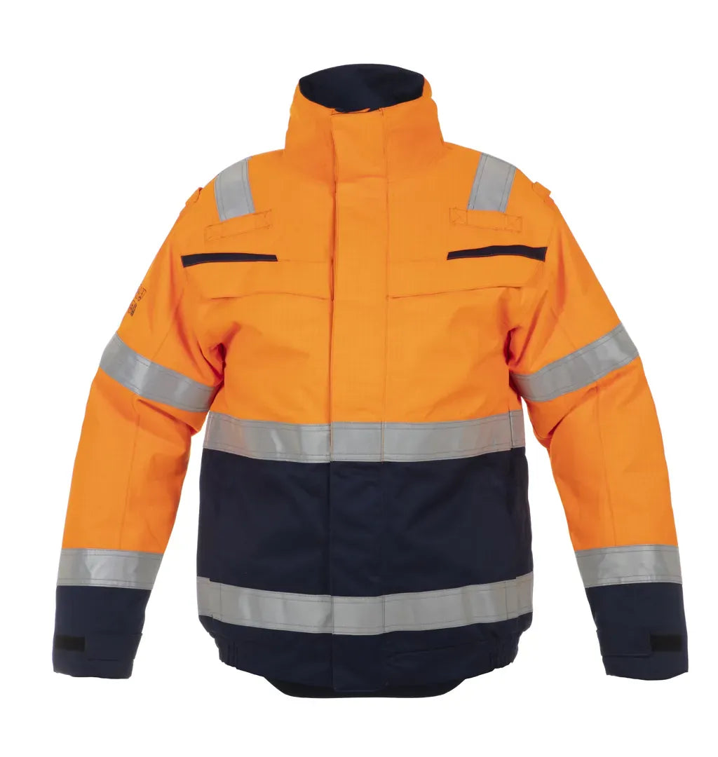 Hydrowear Multinorm Jack Morley Pilotenjas – Fluor Oranje/Marine