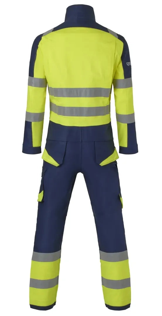 Multinorm Overal Johnson - Marine - Fluor Geel