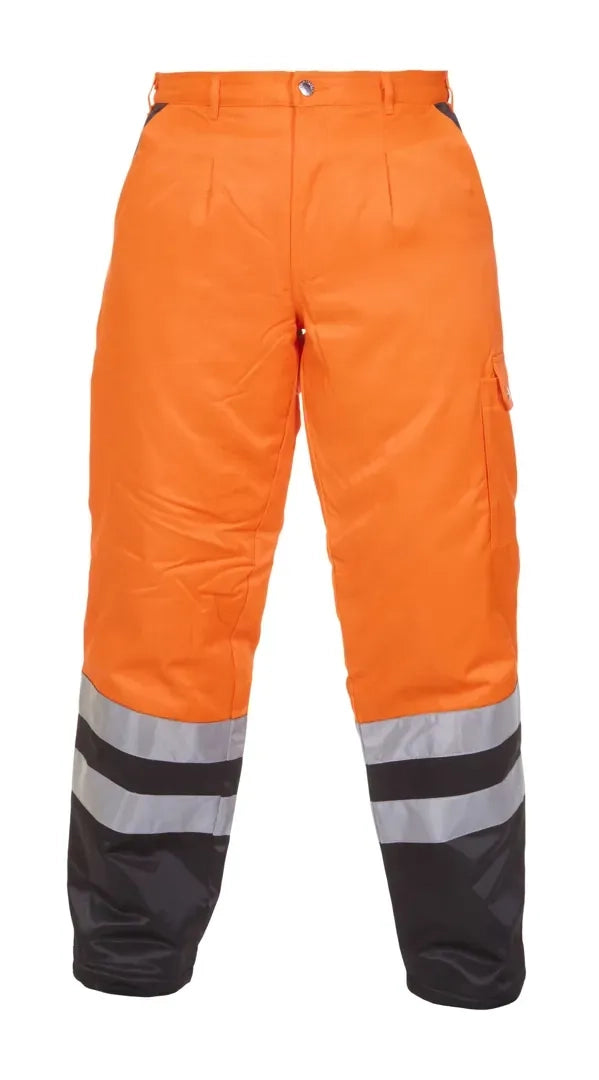 EN 20471 Broek Hastings - Fluor Oranje - Zwart