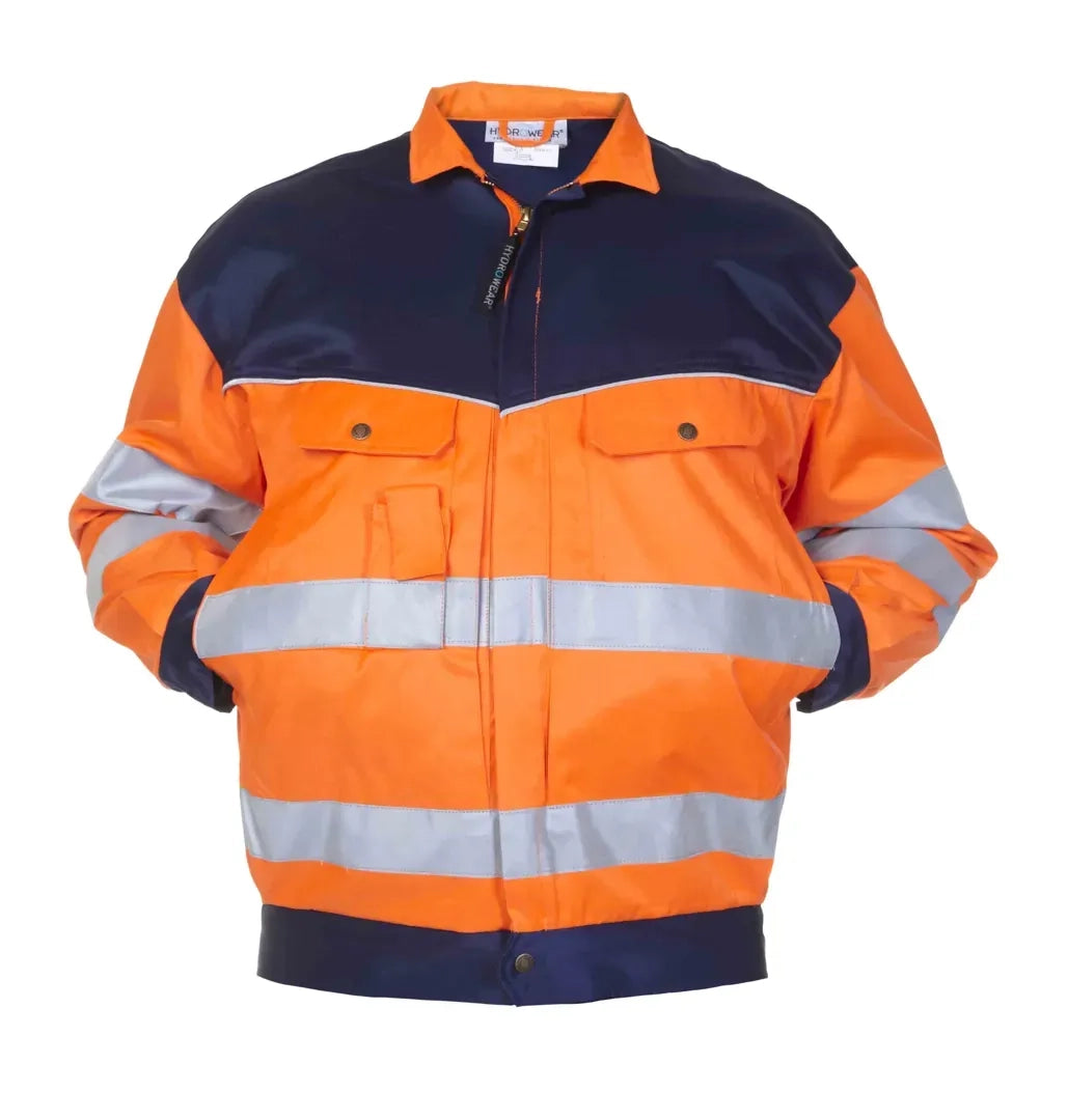 EN 20471 Jack Hengelo - Fluor Oranje - Marine