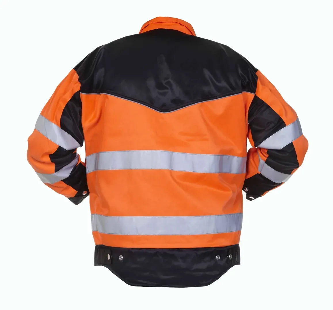 EN 20471 Jacket Hull - Fluor Oranje - Zwart