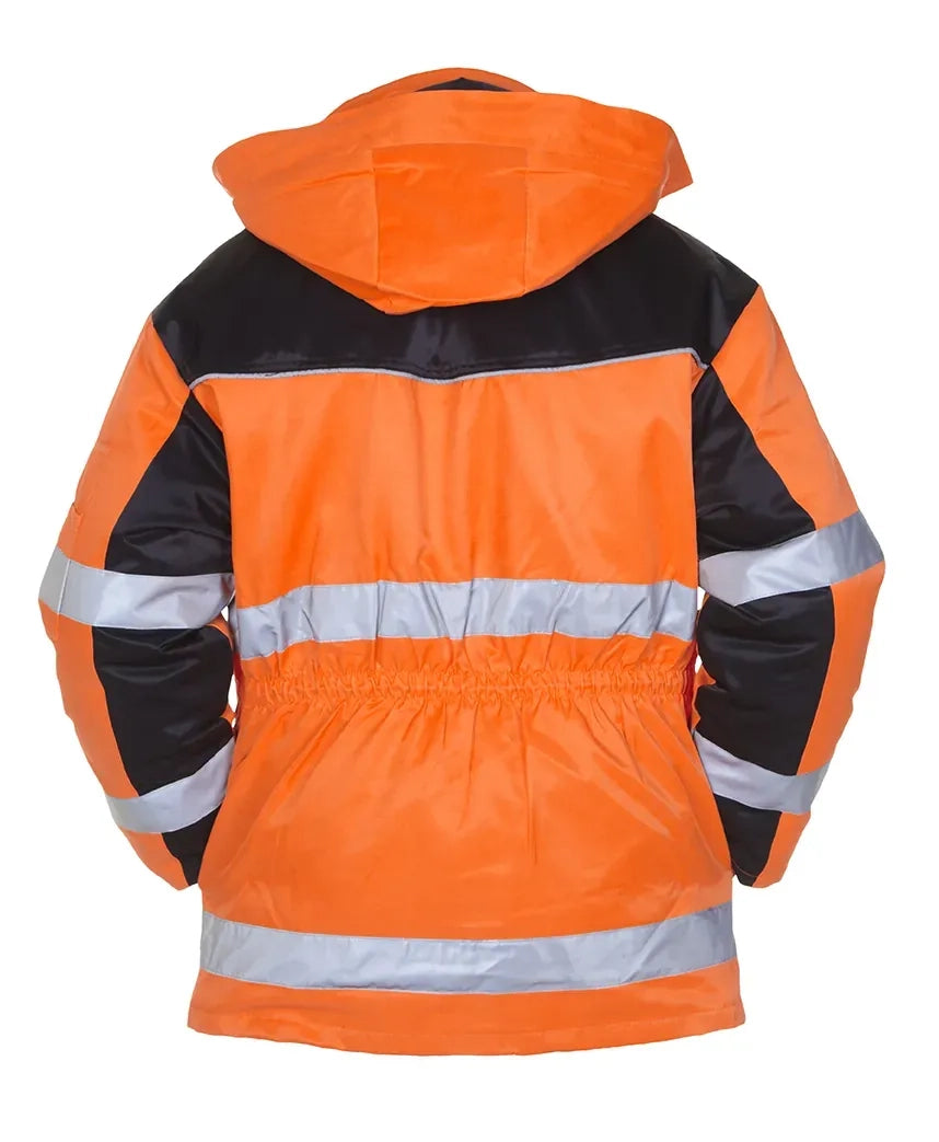 EN 20471 Parka Heerlen - Fluor Oranje - Zwart