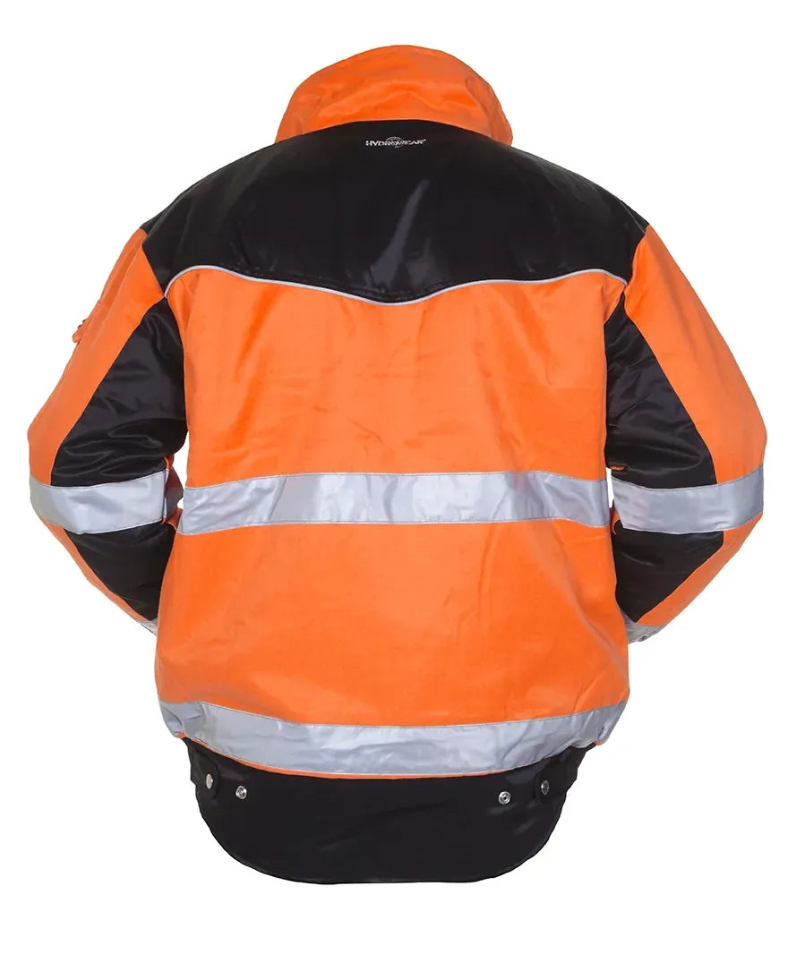 EN 20471 Pilotjack Helsinki - Fluor Oranje - Zwart