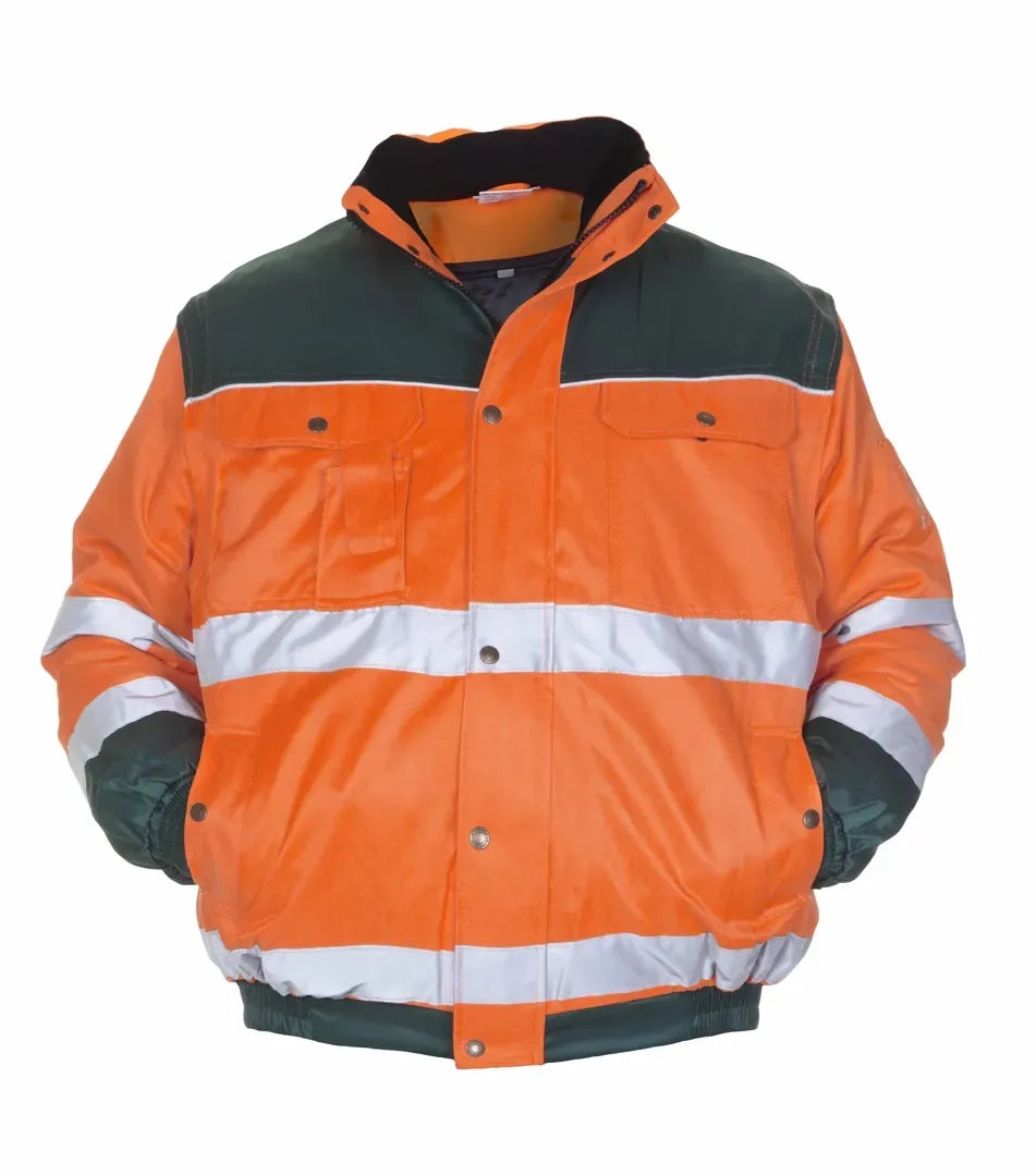 EN 20471 Pilotjack Leeds - Fluor Oranje - Groen